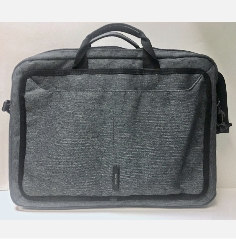Targus Tweed 16" Slipcase Laptop Bag. Gray + Black With Removable Strap NEW